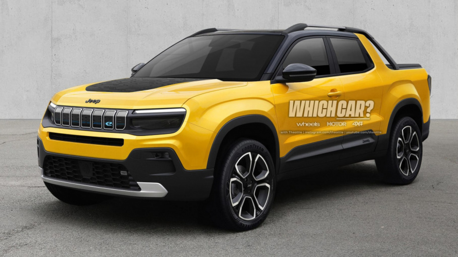 autos, cars, jeep, ram, 2024 jeep scrambler: all-electric baby ute imagined