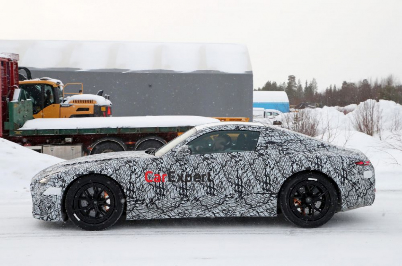 autos, cars, mercedes-benz, mg, mercedes, 2023 mercedes-amg gt coupe spied again