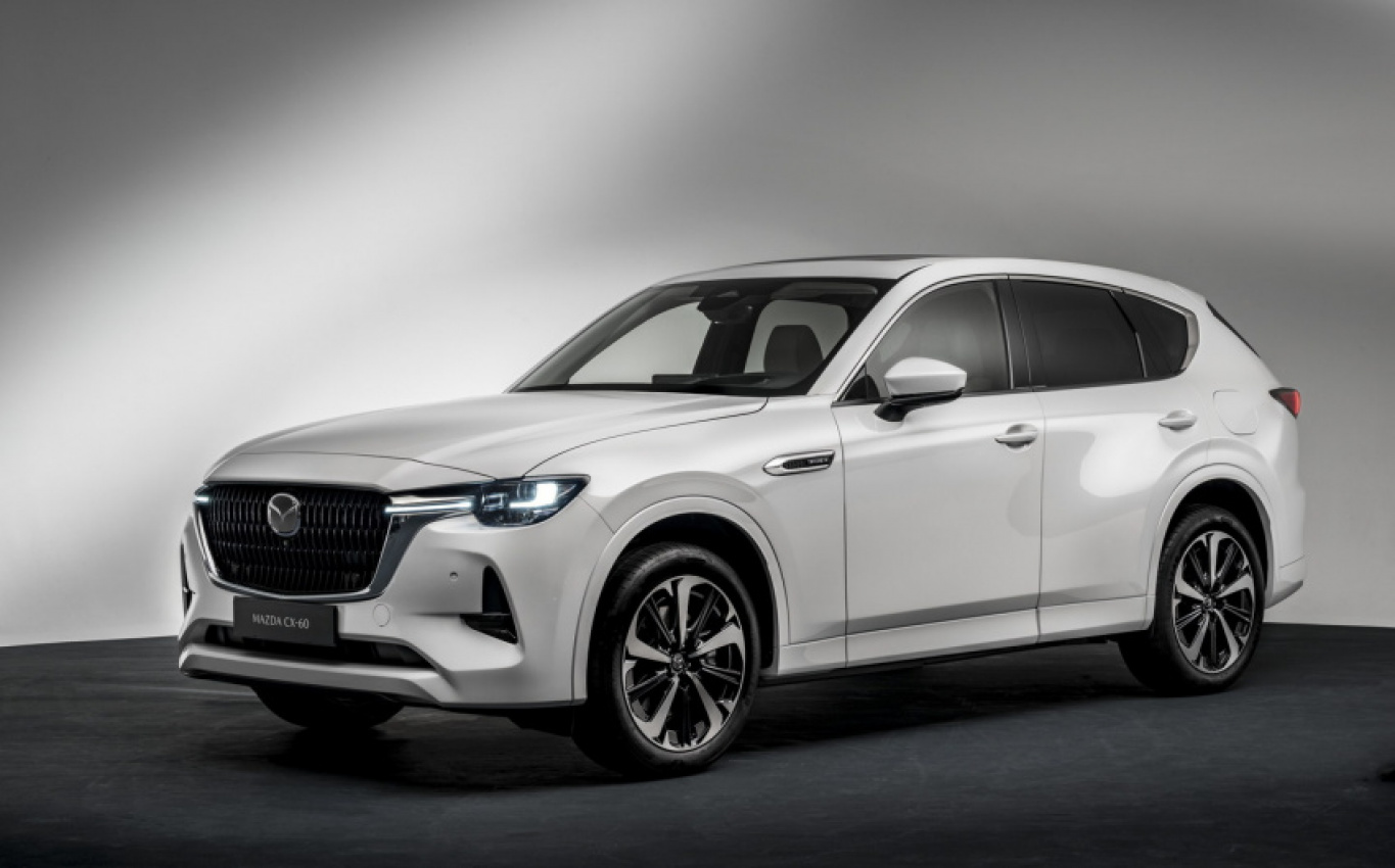 audi, autos, bmw, cars, mazda, mercedes-benz, news, android, cx-60, mercedes, phev, plug-in hybrid, suv, android, 2022 mazda cx-60 takes aim at audi, bmw and mercedes with premium approach and hybrid power