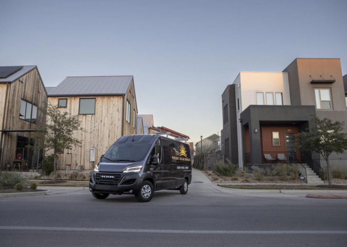 autos, cars, ram, amazon, android, 2023 ram promaster packs better tech and a roll-up door