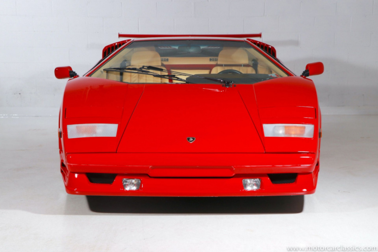autos, cars, lamborghini, american, asian, celebrity, classic, client, europe, exotic, features, german, handpicked, luxury, modern classic, muscle, news, newsletter, off-road, sports, trucks, 1989 lamborghini countach shows low miles with impressive v12