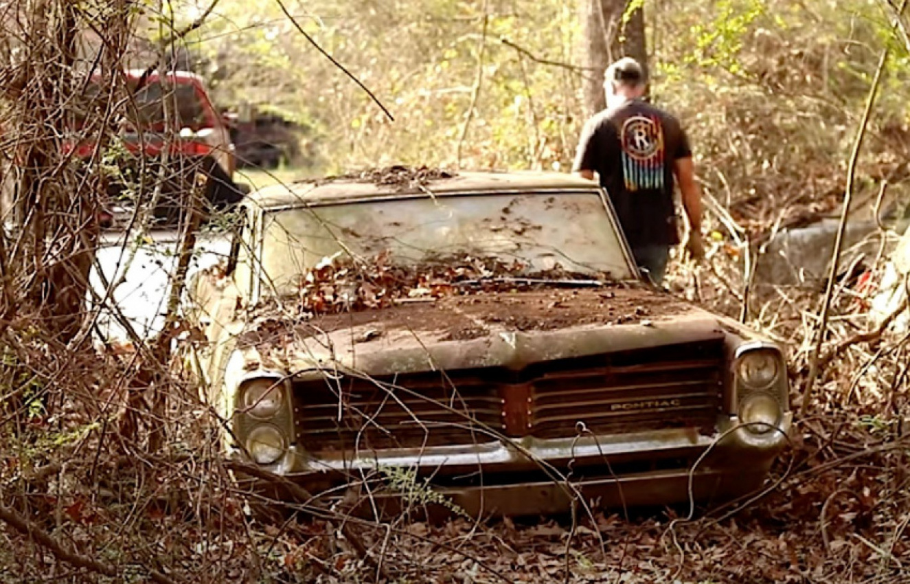 autos, cars, pontiac, american, asian, celebrity, classic, client, europe, exotic, features, handpicked, luxury, modern classic, muscle, news, newsletter, off-road, sports, trucks, 1964 pontiac catalina turns up in abandoned forest grave