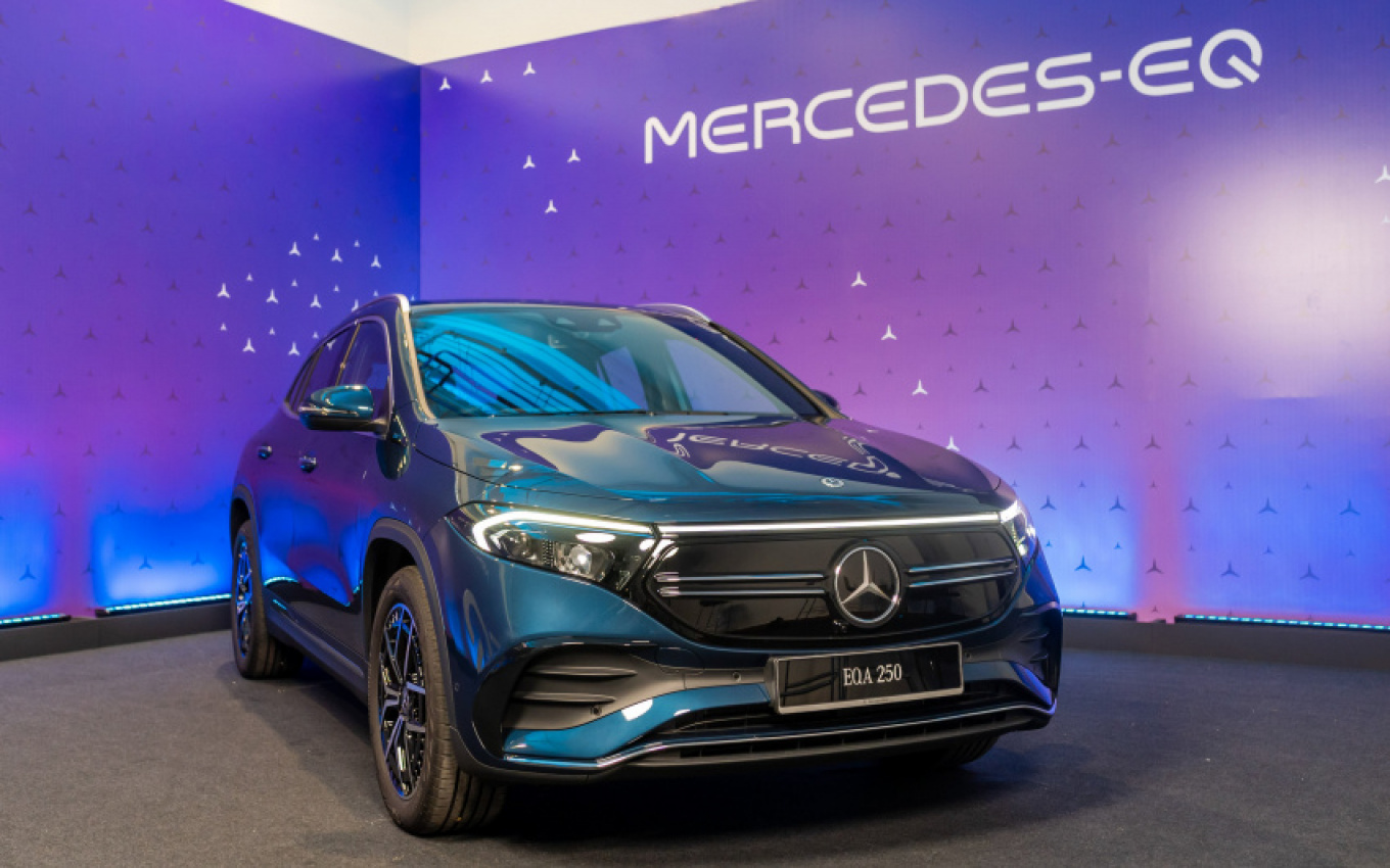 android, autos, cars, electric vehicle, mercedes-benz, mg, cars, mercedes, android, 2022 mercedes-benz eqa250 amg line launched in malaysia – 190 ps, 429 km ev range; priced fr rm278k