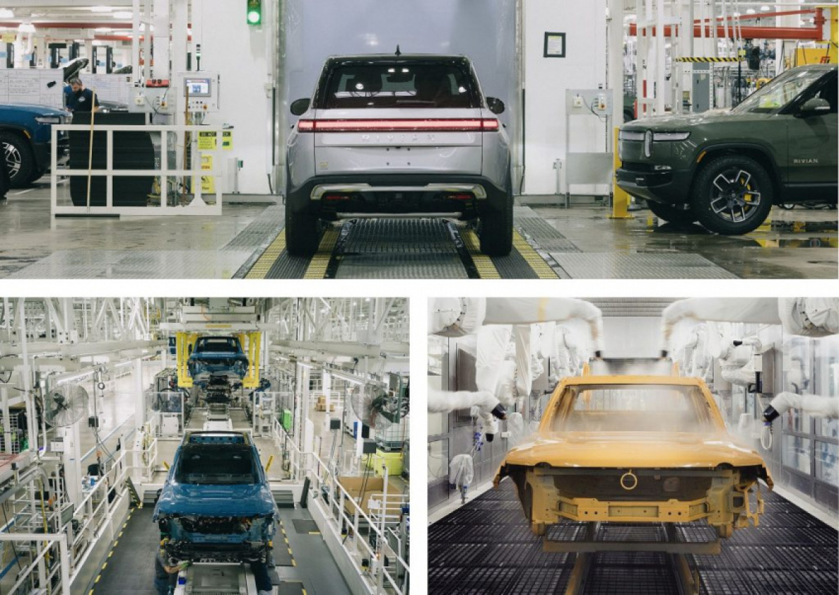 autos, cars, news, rivian, space, spacex, tesla, amazon, amazon, rivian trims production target as supply chain delays linger, shares slide