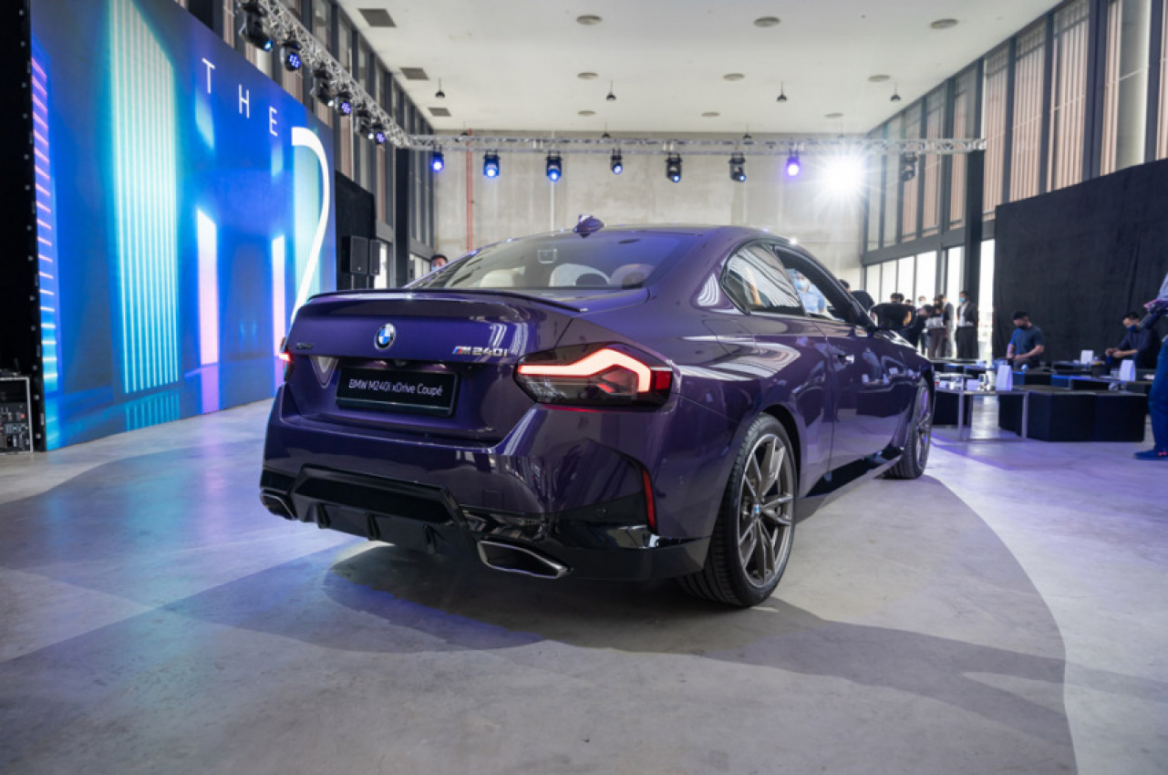 autos, bmw, cars, news, 2 series coupe, 220i, inline-6, m240i xdrive, new car launches, sports car, straight-6, two-door, bmw 2 series coupe models make official singapore debut
