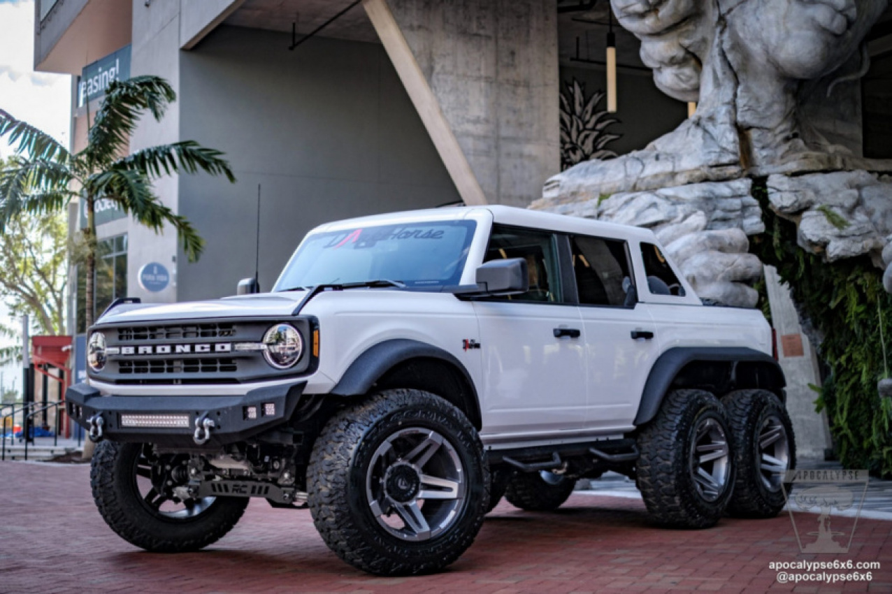autos, cars, auctions, barrett-jackson, ford bronco news, ford news, modified, suvs, first bronco 6x6, called dark horse, heading to auction