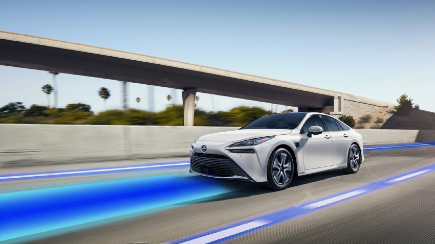 autos, cars, toyota, car tech, fuel cell, sedans, self driving cars, toyota mirai news, toyota news, preview: 2022 toyota mirai available with teammate driver-assist