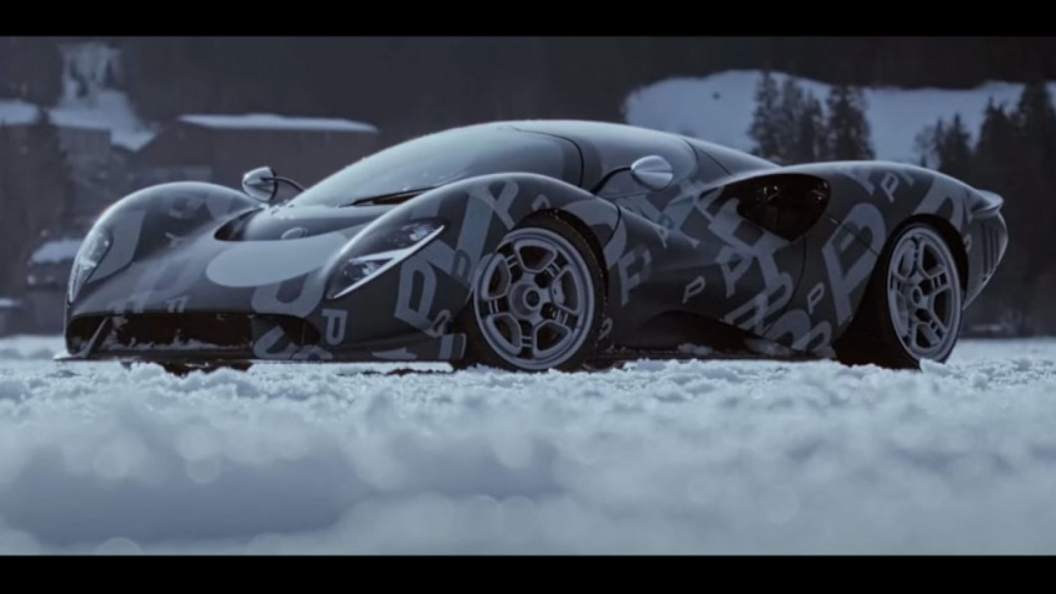 autos, cars, coupe, luxury, performance, special and limited editions, supercars, video, de tomaso p72 sounds glorious while winter testing