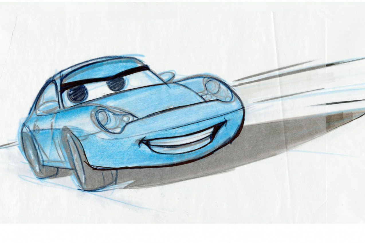 autos, cars, porsche, here's how sally, the porsche 911 carrera in pixar's cars, was made
