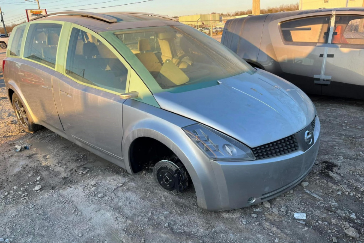 autos, cars, news, nissan, classics, concepts, nissan concepts, nissan quest, nissan videos, offbeat news, nissan sadly sent these two old concept cars to the junkyard to be crushed and destroyed