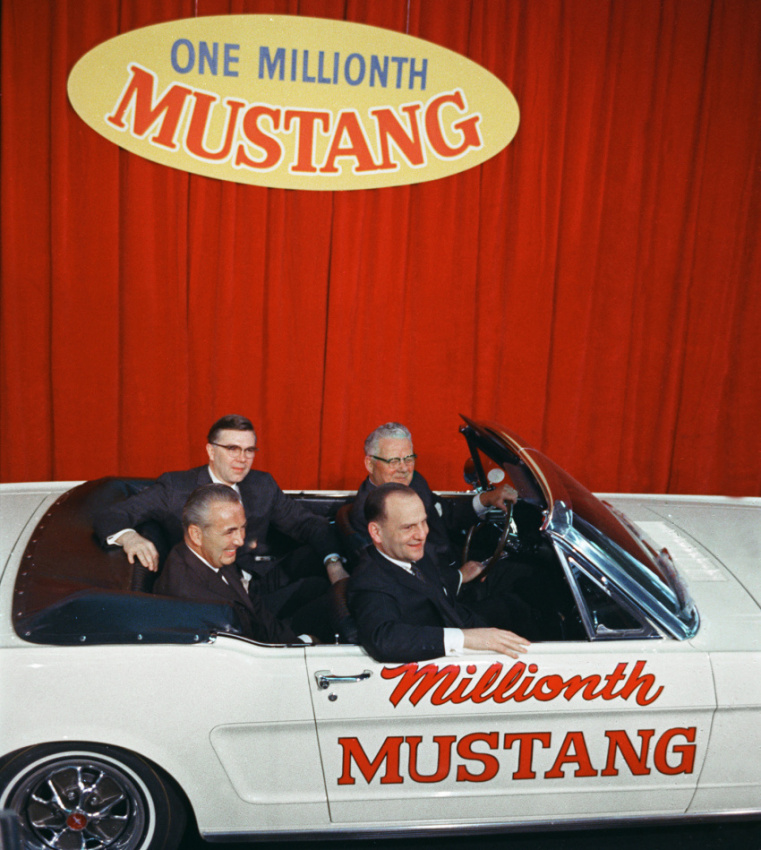 autos, cars, ford, history, mustang, ford traded the one-millionth mustang to get the first one back
