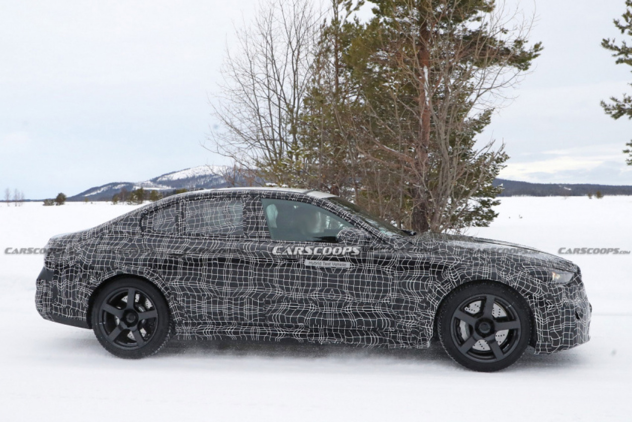 autos, bmw, cars, news, bmw m5, bmw scoops, hybrids, scoops, 2024 bmw m5 will embrace electrification, prototype spotted wearing hybrid badges