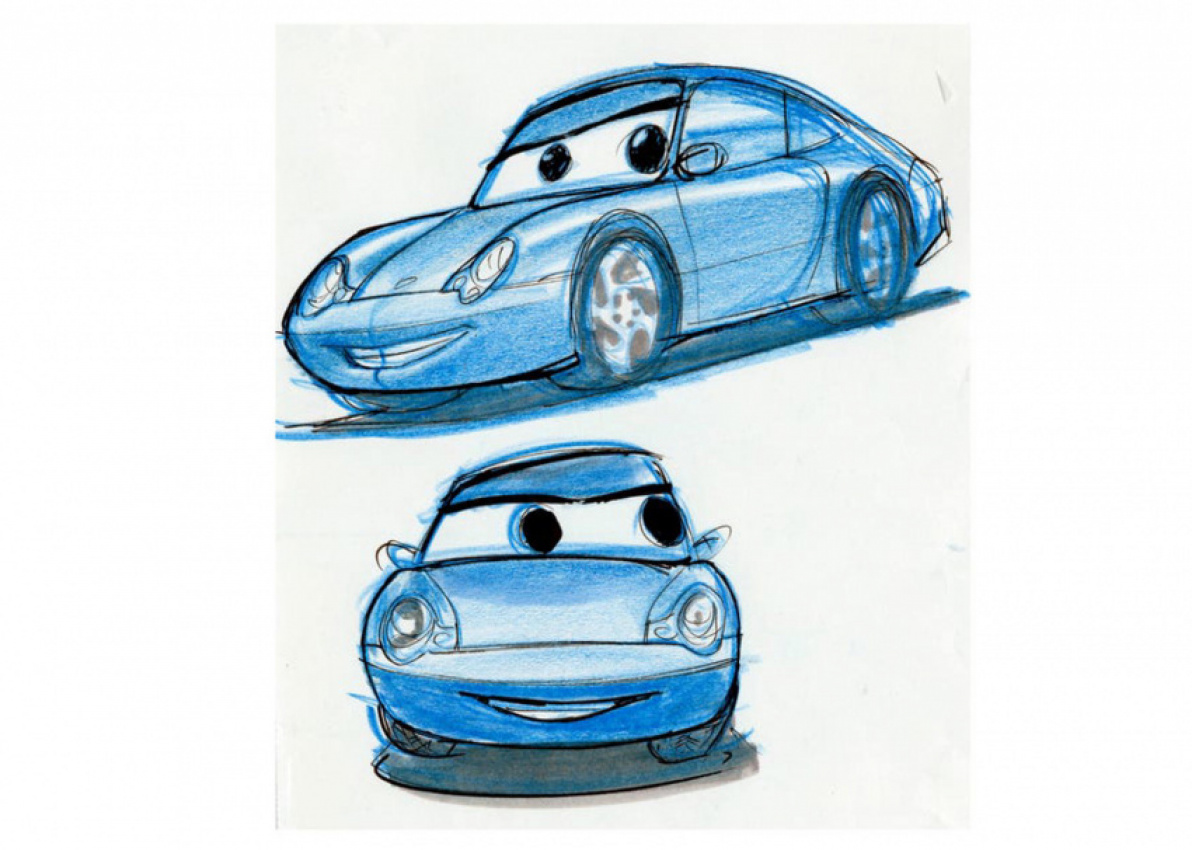 autos, cars, porsche, porsche to auction a one-off 911 inspired by sally from pixar's 'cars'