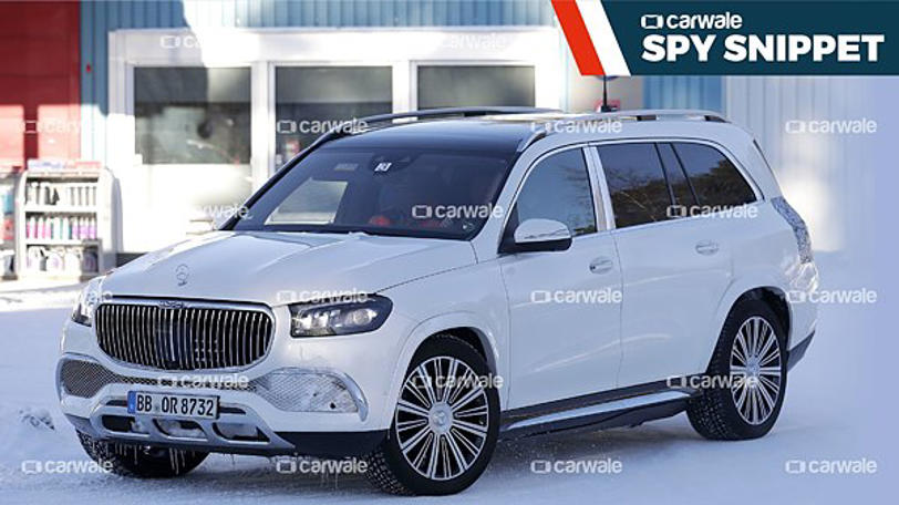 autos, cars, maybach, mercedes-benz, mercedes, mercedes-maybach gls facelift spotted testing in the snow