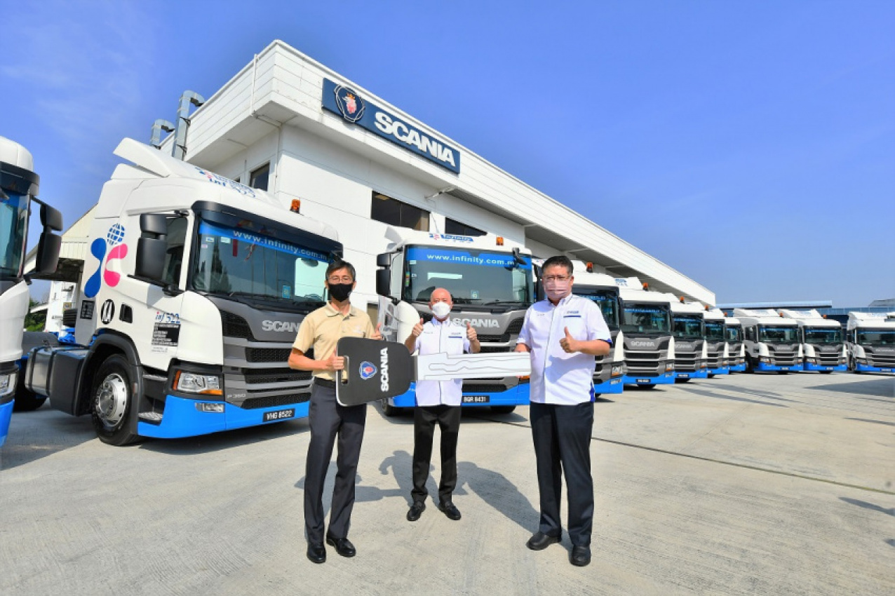 autos, cars, commercial vehicles, commercial vehicles, infinity logistics & transport sdn bhd, logistics, malaysia, scania, scania southeast asia, trucks, infinity logistics & transport use scania maintenance contract to maximise potential of 60 new trucks