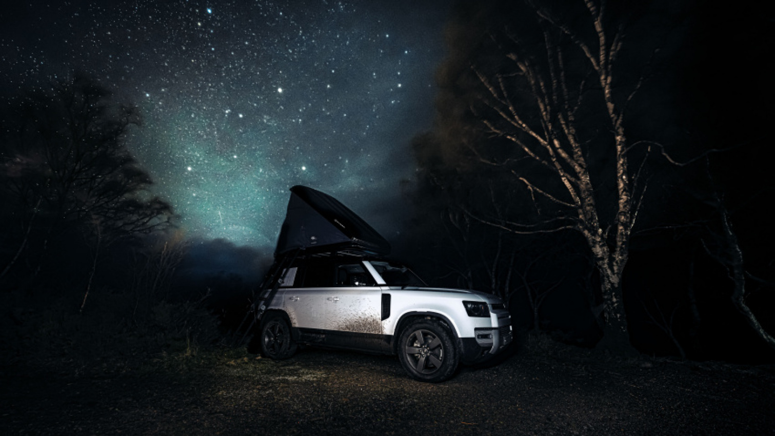 auto, gadgets, land rover, outdoors, land rover defender, vnex, i went searching for stargazing spots in a land rover defender – but the weather had other plans