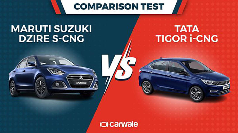 autos, cars, suzuki, android, spec comparison: maruti suzuki dzire s-cng vs tata tigor i-cng