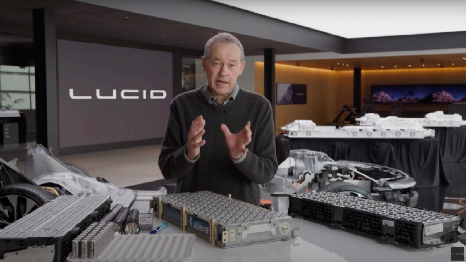 autos, cars, lucid, batteries, electric cars, lucid news, youtube, energy, power, cells, modules, cooling: watch lucid's ceo give the best ev battery primer yet