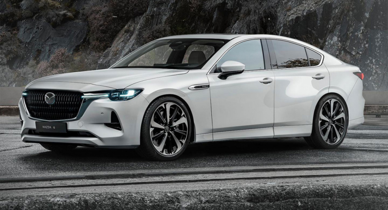 autos, cars, mazda, news, mazda cx-60, mazda6, renderings, rwd 2023 mazda6 rendered with cues from recently unveiled cx-60