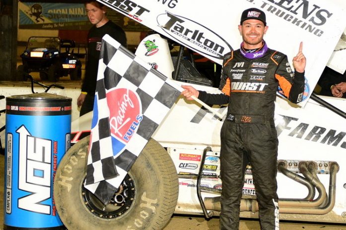 all sprints & midgets, autos, cars, woo notes: larson wins at favorite track
