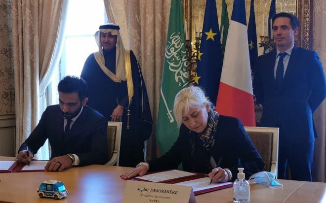 asia, audi, autos, cars, technology, dr. mansour alturki, kingdom of saudi arabia, navya, sophie desormière, navya signs agreement to support the implementation of avs in the kingdom of saudi arabia