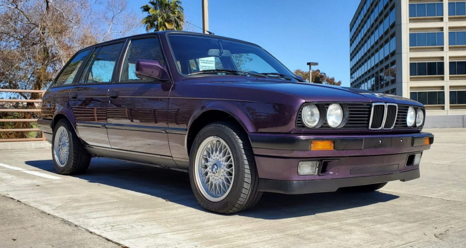 autos, bmw, cars, news, auction, bmw 3 series, classics, used cars, buy this violet 1993 bmw 316i touring 5-speed before my editor does