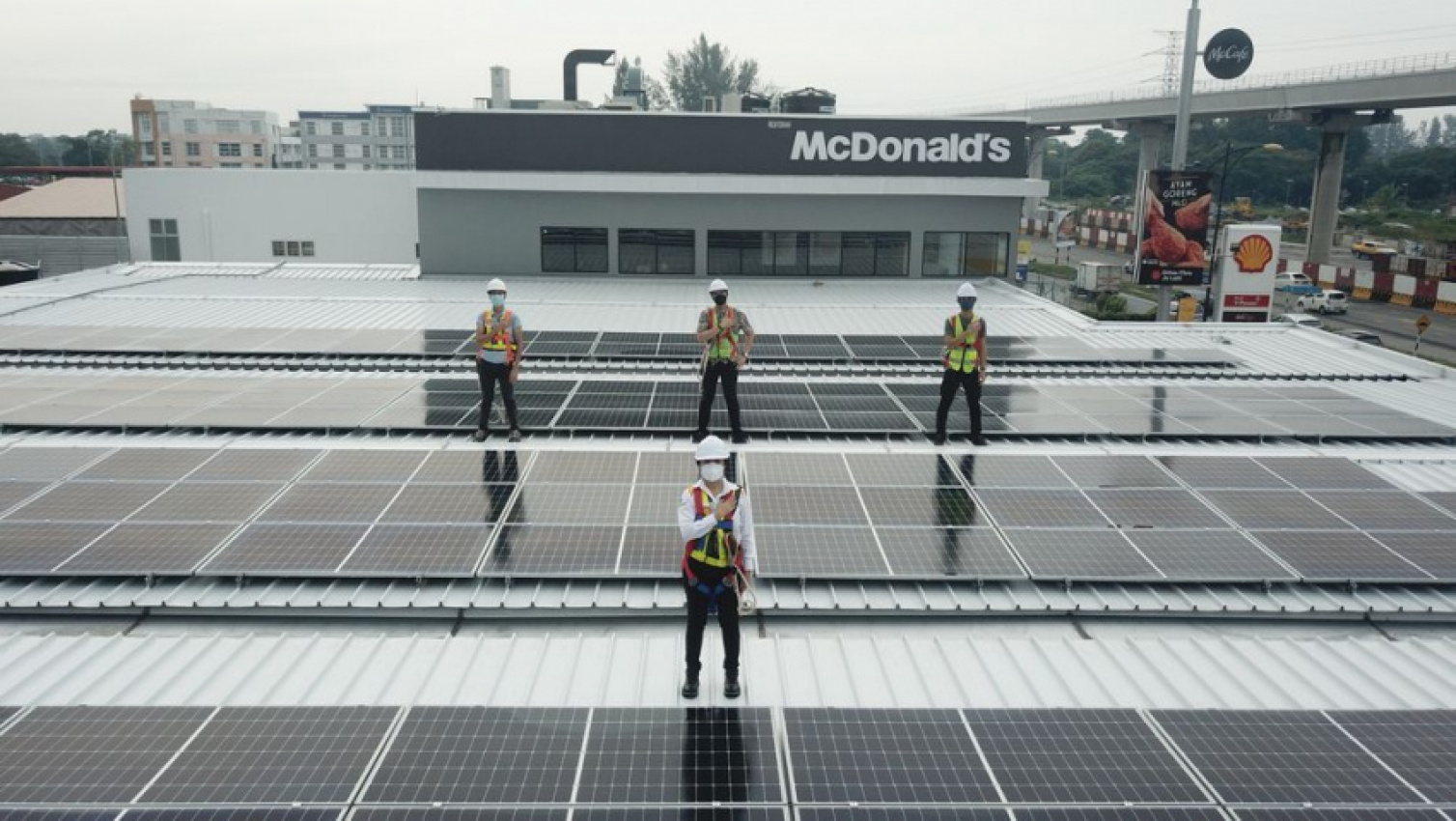 autos, cars, auto news, shell asia pacific, shell gbi, shell malaysia, shell stations, shell stations solar panel, shell installs solar panels on top of 216 stations