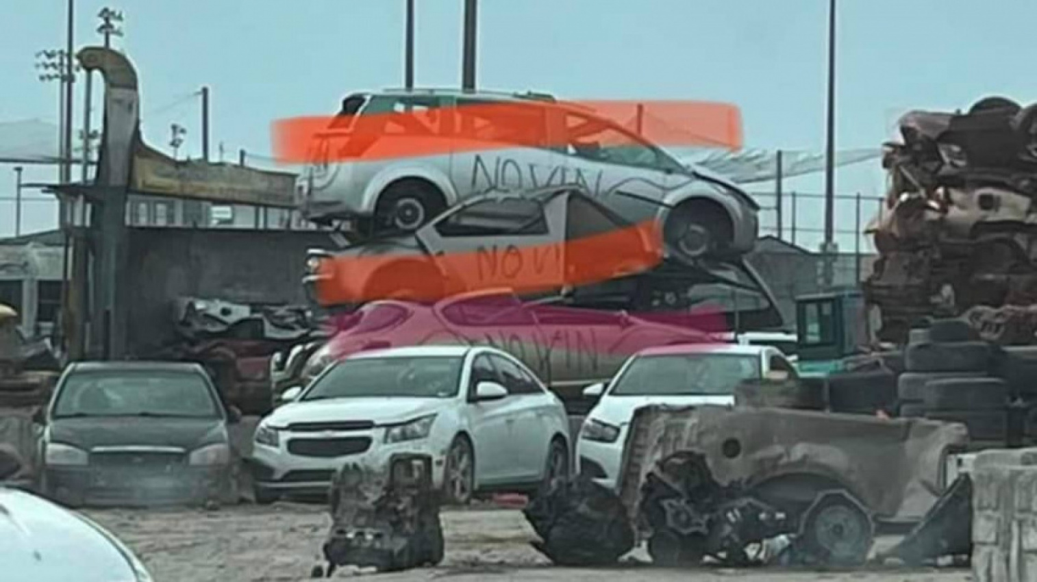 autos, cars, nissan, nissan cars of tomorrow crushed today in tennessee wrecking yard