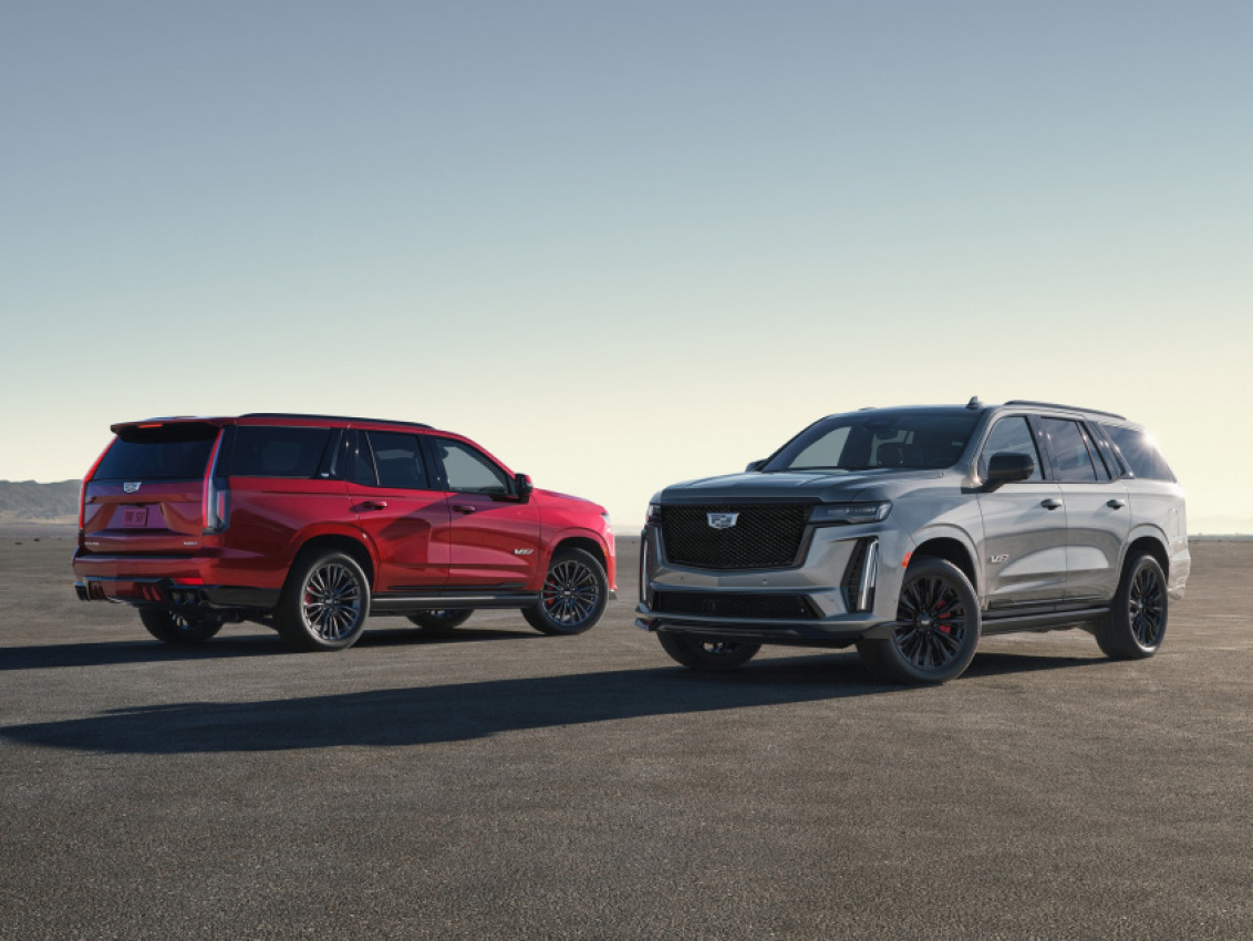 autos, cadillac, cars, news, cadillac escalade, cadillac v, cadillac videos, video, 2023 cadillac escalade-v to be fully detailed on may 11, drops beat inspired by its engine for now