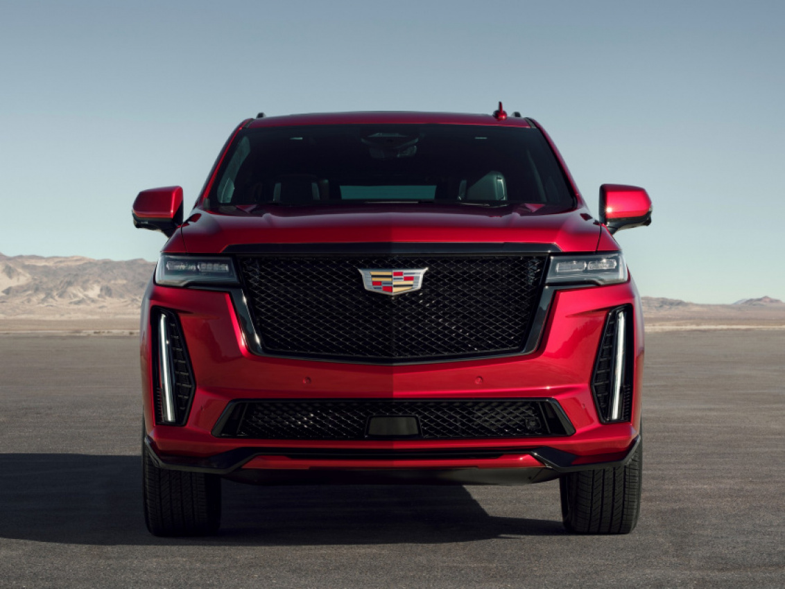 autos, cadillac, cars, news, cadillac escalade, cadillac v, cadillac videos, video, 2023 cadillac escalade-v to be fully detailed on may 11, drops beat inspired by its engine for now