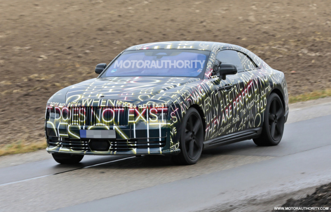autos, cars, rolls-royce, coupes, electric cars, luxury cars, rolls-royce spectre, spy shots, videos, youtube, 2024 rolls-royce spectre spy shots and video: ultra-luxury electric coupe spotted