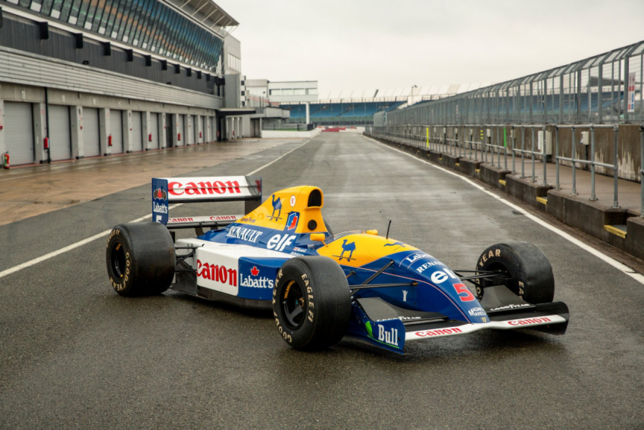 autos, cars, news, auction, motorsports, racing, used cars, williams, nigel mansell’s famous williams fw14 that gave ayrton senna a ride is heading to auction in may