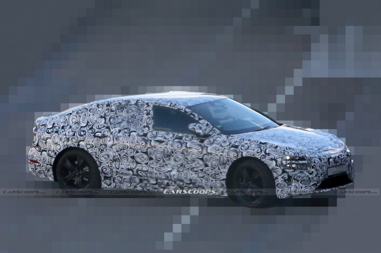 audi, autos, cars, news, audi a6, audi scoops, electric vehicles, scoops, 2024 audi a6 e-tron makes spy debut with split headlights