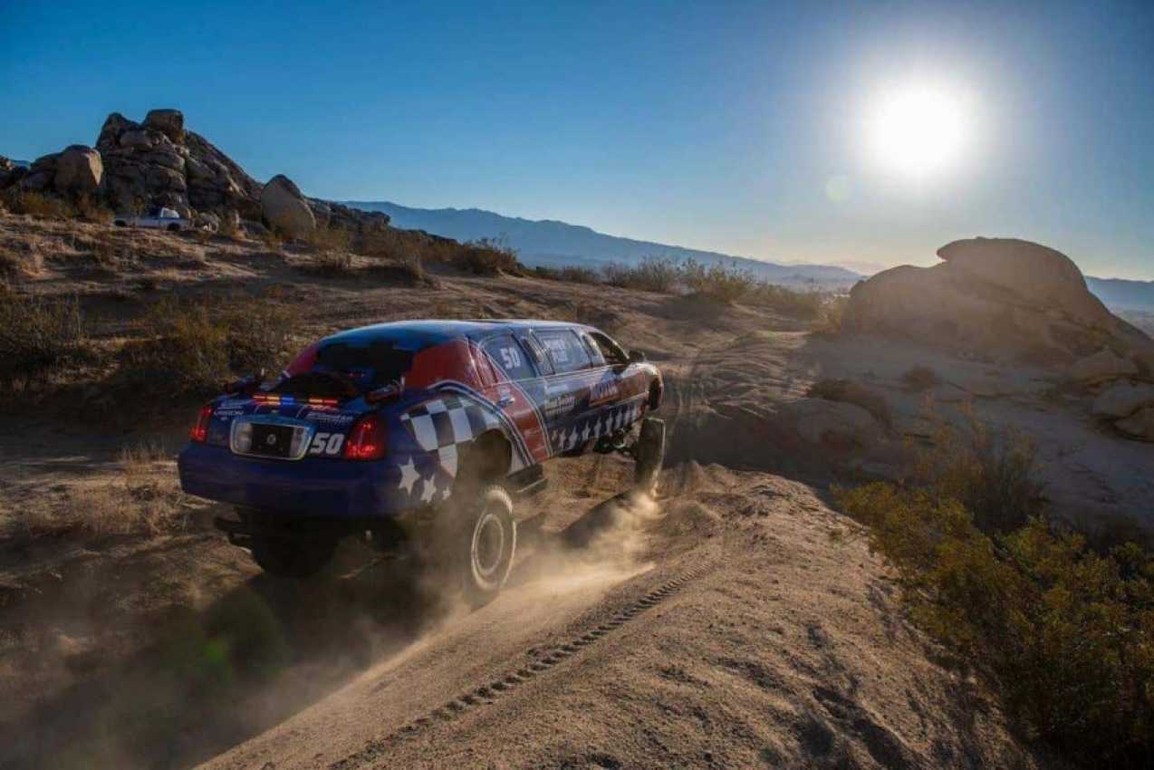 autos, cars, lincoln, how a lifted lincoln town car limo finished the mint 400 off-road race