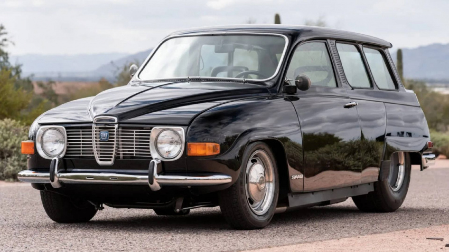 autos, cars, saab, this saab 95 wagon has a 502-ci big-block v8, if you can believe that