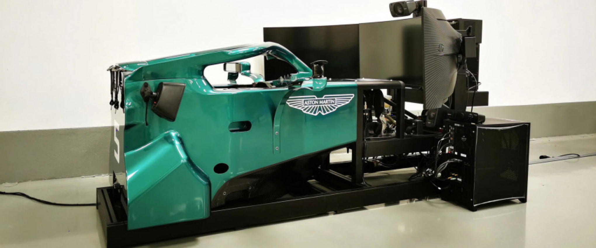 autos, cars, news, aston martin, games, motorsports, racing, sebastian vettel’s new home racing sim rig is made from an actual f1 car