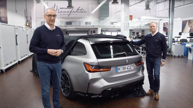 autos, bmw, cars, reviews, bmw m3, bmw m3 touring 2023: rear end of hot wagon revealed ahead of 2023 release date
