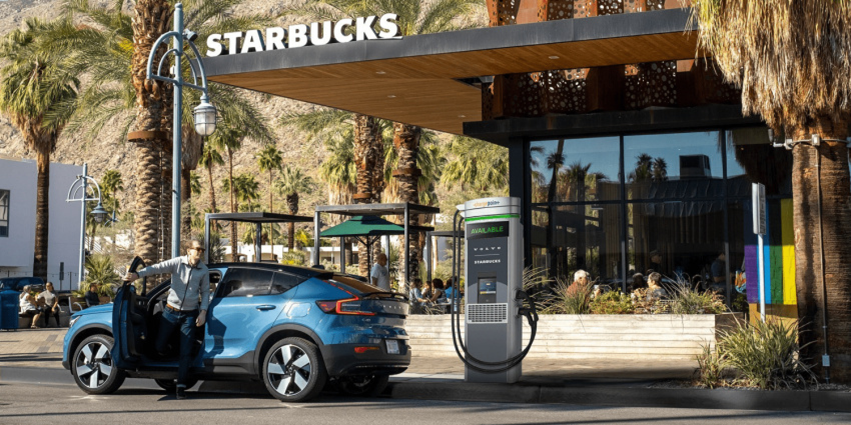 autos, cars, electric vehicle, energy & infrastructure, volvo, chargepoint, charging infrastructure, denver, seattle, starbucks, volvo car usa, volvo cars, volvo car usa and starbucks to install charge points