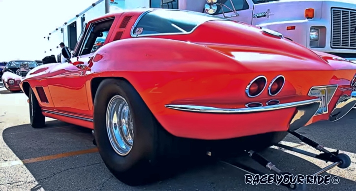autos, cars, chevrolet, pro street 1966 chevrolet corvette with blown ls7