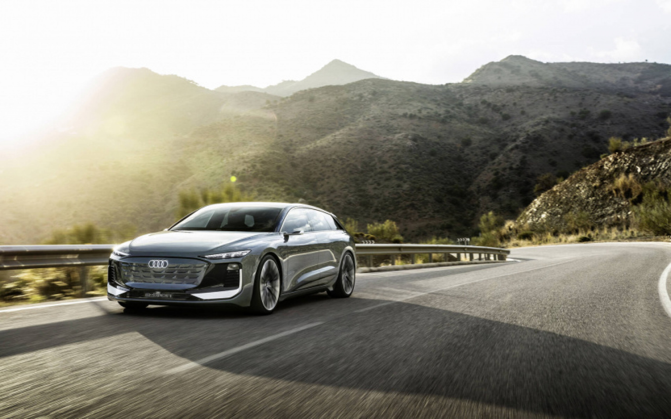 audi, autos, cars, audi unveils a6 avant e-tron concept as rs6-like electric wagon
