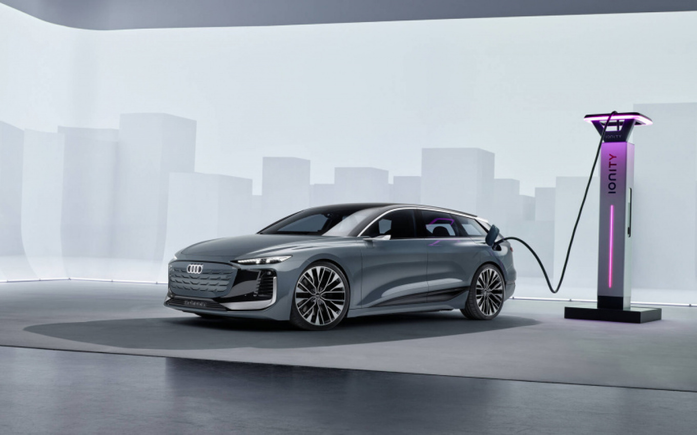 audi, autos, cars, audi unveils a6 avant e-tron concept as rs6-like electric wagon