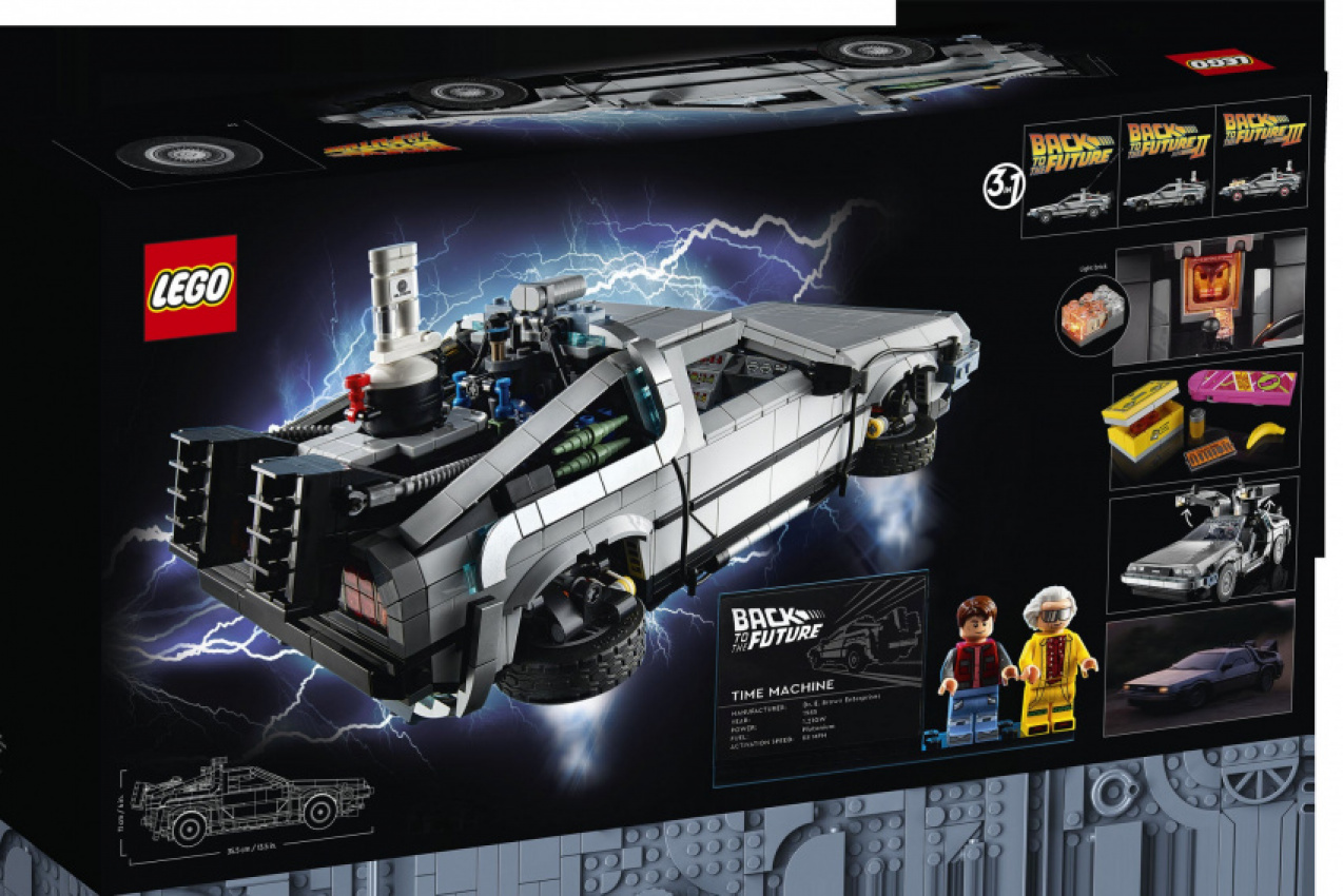 autos, cars, delorean, new 1,872-piece lego delorean is packed with back to the future details