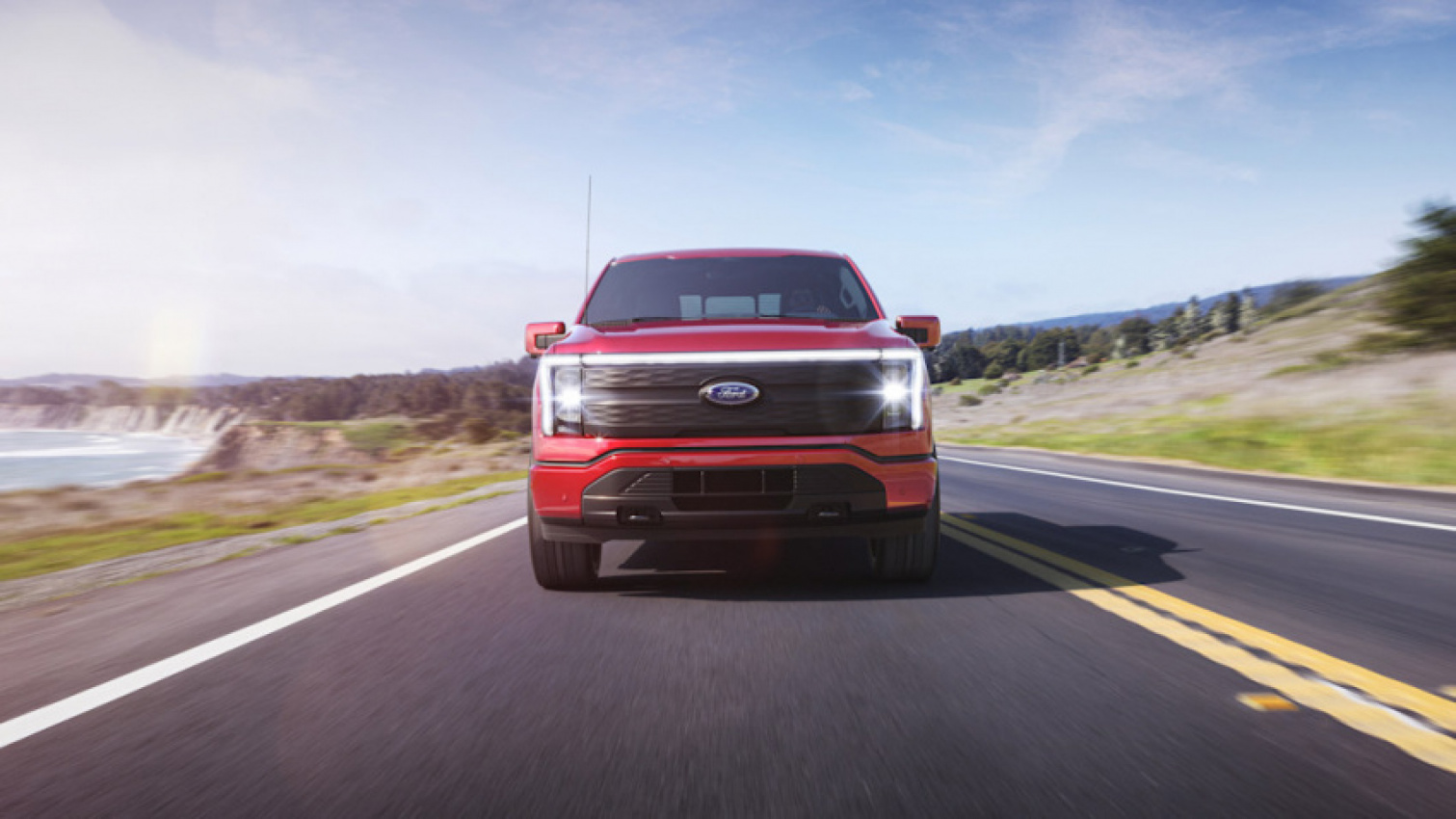 autos, cars, ford, electric, ford f-150, fuel efficiency, green, truck, 2022 ford f-150 lightning epa range figures leaked online