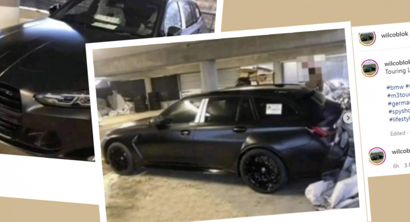 autos, bmw, cars, news, bmw m3, bmw scoops, scoops, 2023 bmw m3 touring caught completely uncovered with a 2000s phone camera