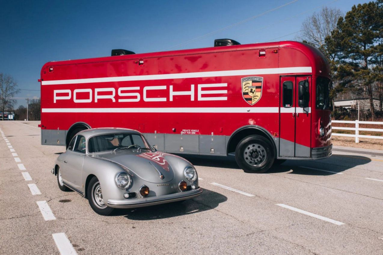 autos, cars, news, porsche, auction, used cars, porsche-inspired 1963 gillig model 590h bus is the coolest ride you’ll find on bring a trailer right now
