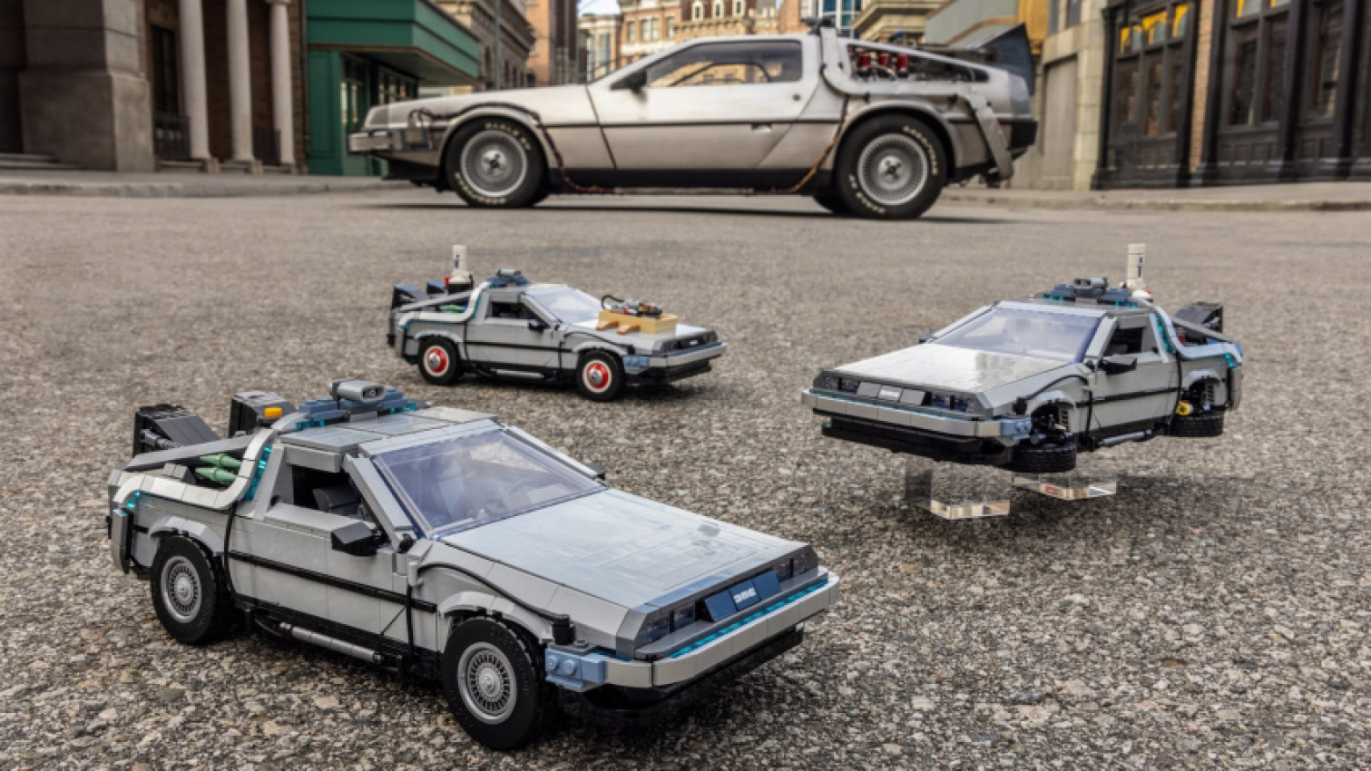 autos, cars, delorean, news, lego goes back to the future with three-in-one delorean time machine kit