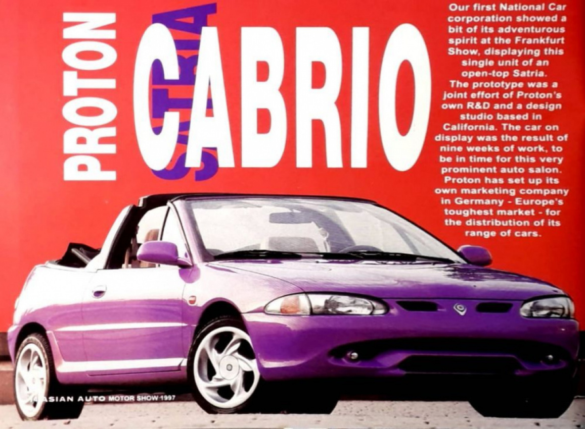 autos, cars, reviews, convertible, insights, proton, proton satria, prototaip, satria cabriolet, proton satria cabriolet – prototaip convertible proton yang dilupakan