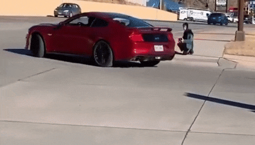 autos, cars, ford, news, accidents, ford mustang, ford videos, offbeat news, video, ford mustang driver escapes embarrassing error leaving car meet – this time