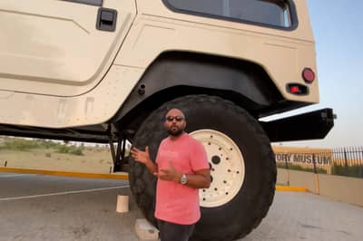 article, autos, cars, hummer, this giant hummer uses four diesel engines to get around town