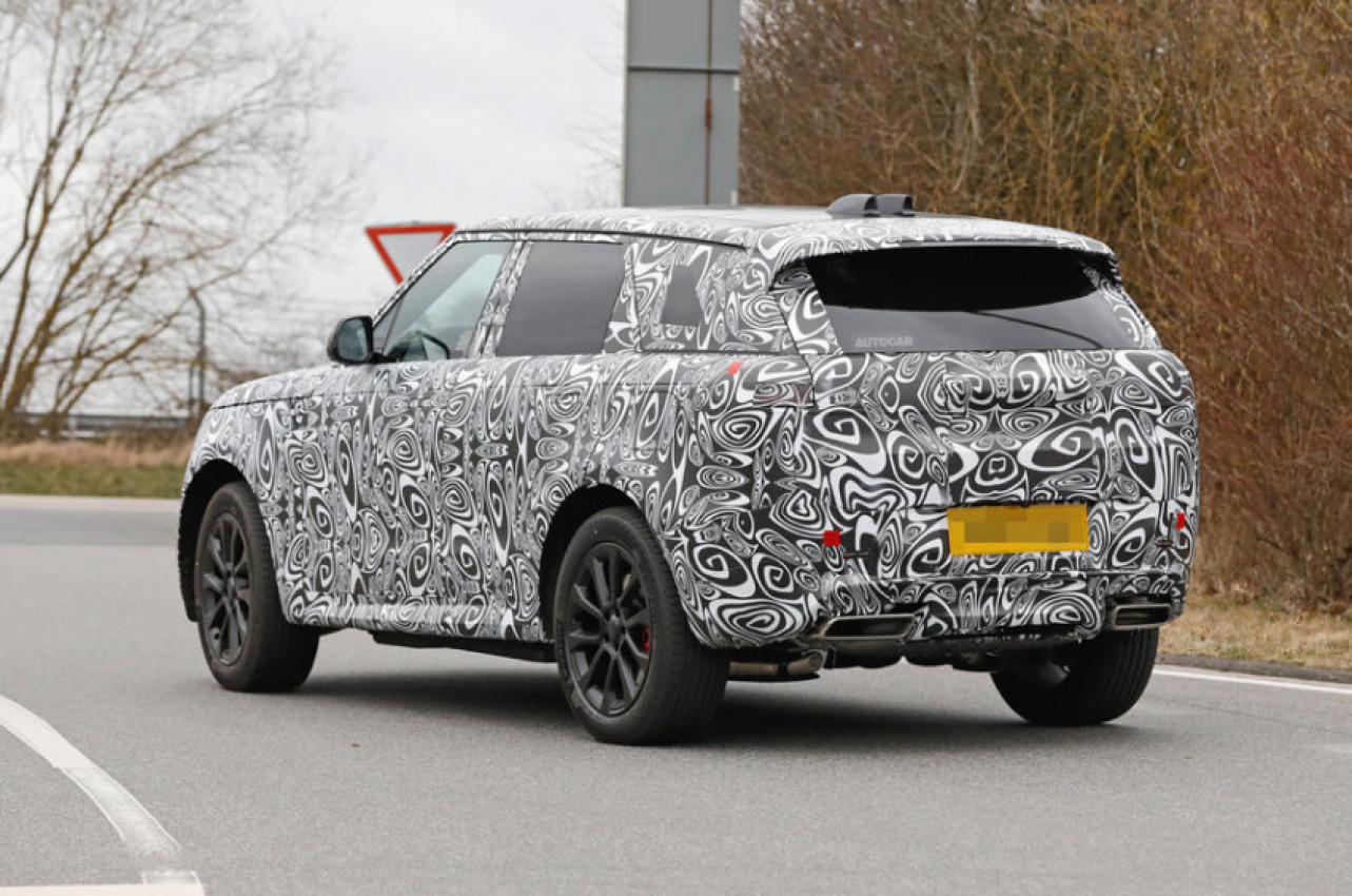 autos, cars, land rover, reviews, car news, land rover range rover, new cars, range rover, new 2022 range rover sport phev drops disguise in spy shots